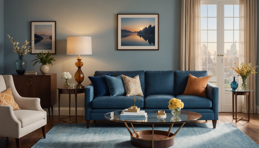 Wohnraum beleuchtung mit einer kristall tischleuchte